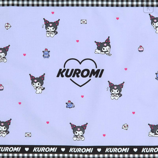 Japan Sanrio Original Drawstring Bag with Handle - Kuromi - 4