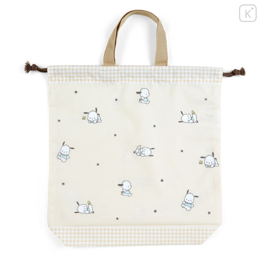 Japan Sanrio Original Drawstring Bag with Handle - Pochacco - 2