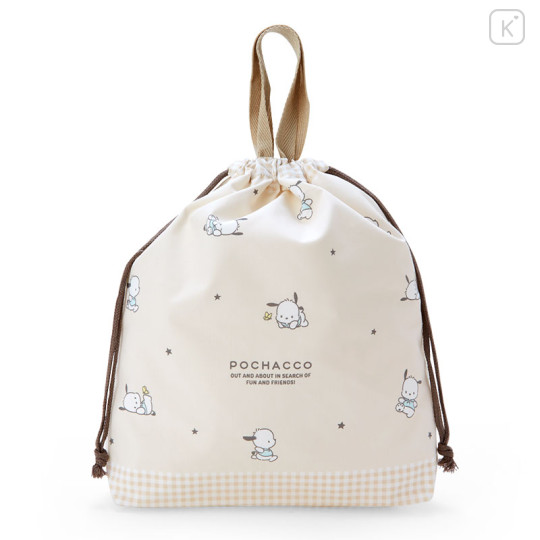 Japan Sanrio Original Drawstring Bag with Handle - Pochacco - 3