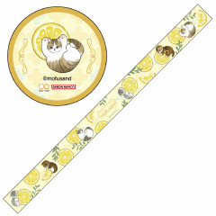 Japan Mofusand Washi Masking Tape - Fruit Cat / Lemon