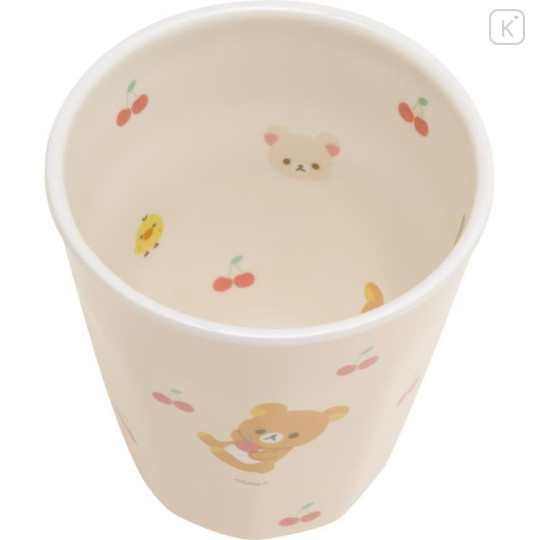 Japan San-X Melamine Tumbler - Rilakkuma / Cherry Pink - 4