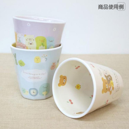 Japan San-X Melamine Tumbler - Rilakkuma / Cherry Pink - 7