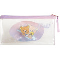 Japan San-X Clear Flat Pouch - Rilakkuma / Drowsy with You - 2