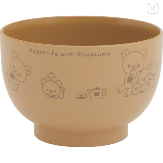 Japan San-X Soup Bowl - Happy Life with Rilakkuma - 1