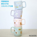 Japan San-X Stacking Mug - Rilakkuma / Window Blue - 4