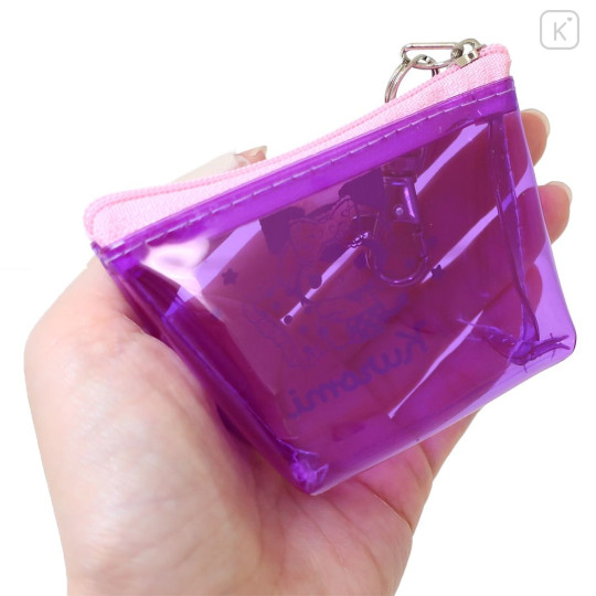 Japan Sanrio Clear Triangular Mini Pouch - Kuromi / Little Angel - 2