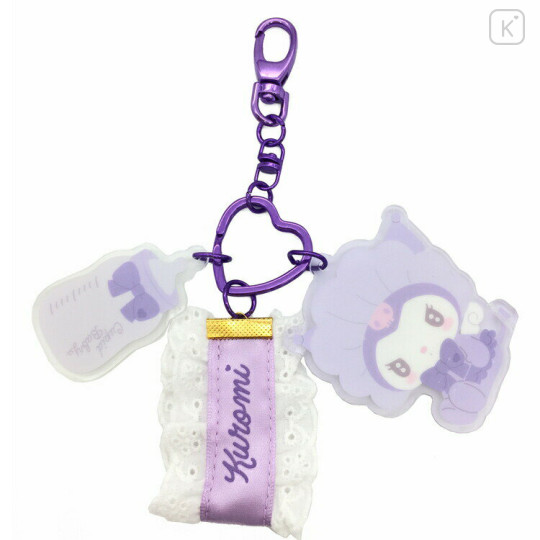 Japan Sanrio Key Charm - Kuromi / Cupid Baby - 1