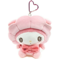 Japan Sanrio Plush Pass Case - My Melody / Cupid Baby