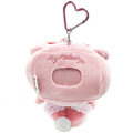 Japan Sanrio Plush Pass Case - My Melody / Cupid Baby - 3