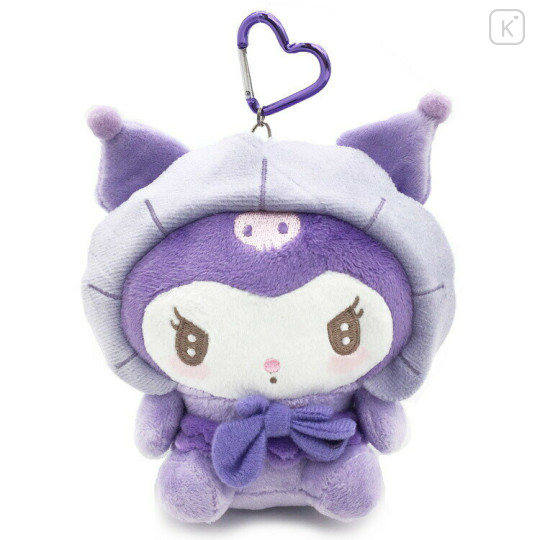 Japan Sanrio Plush Pass Case - Kuromi / Cupid Baby - 1