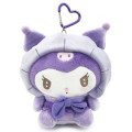 Japan Sanrio Plush Pass Case - Kuromi / Cupid Baby - 1