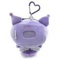 Japan Sanrio Plush Pass Case - Kuromi / Cupid Baby - 3