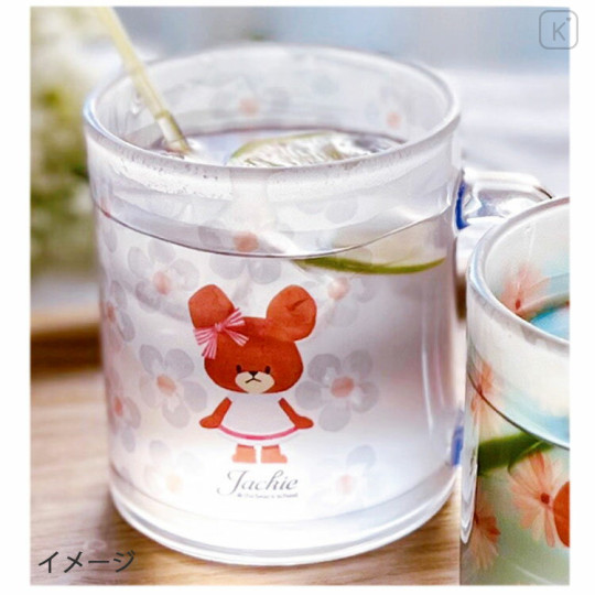 Japan The Bears School Glass Mug - Jackie / Ribbon  Flower Works - 3