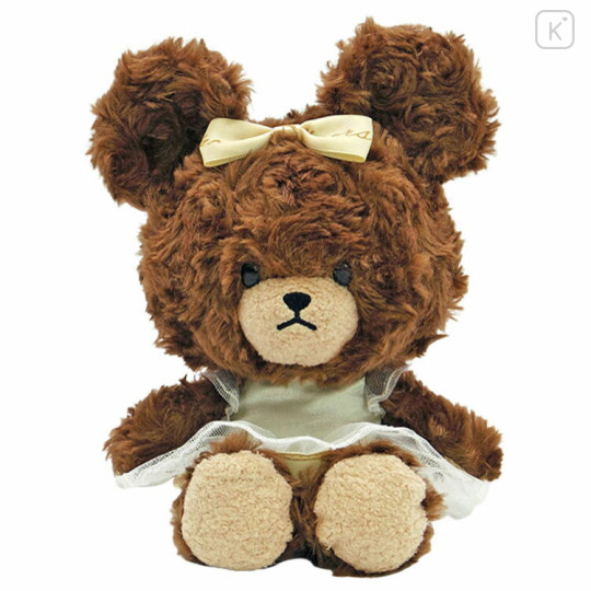 Japan The Bears School Plush Toy (S) - Jackie / Ribbon Rose Boa - 1