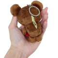 Japan The Bears School Keychain Fluffy Mascot - Jackie / Heart - 2