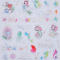 Japan Disney Store Sticker Collection - Ariel, Flounder, Sebastian / Clear Metallic Line - 3
