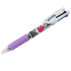Japan Moomin Jetstream 3 Color Multi Ball Pen - Little My / My Flowery