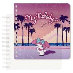 Japan Sanrio Square Ring Notebook - My Melody / City Pop