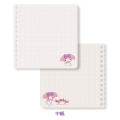 Japan Sanrio Square Ring Notebook - My Melody / City Pop - 2