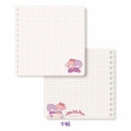 Japan Sanrio Square Ring Notebook - Little Twin Stars / City Pop - 2