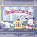 Japan Sanrio Square Ring Notebook - Cinnamoroll & Pompompurin & Pochacco / City Pop - 2