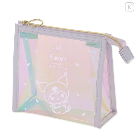 Japan Sanrio Cosmetic Pouch - Kuromi / Aurora - 1