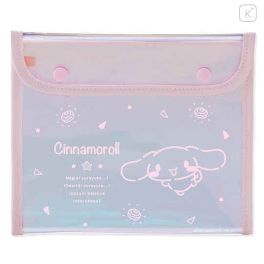 Japan Sanrio Flat Pouch - Cinnamoroll / Aurora - 1