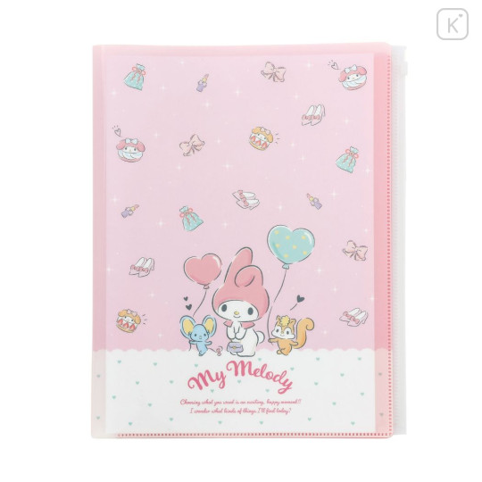 Japan Sanrio 6-Pocket A4 File with Slider - My Melody - 1
