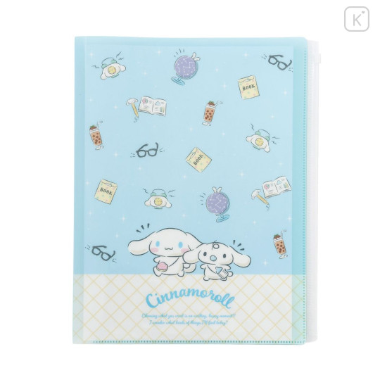 Japan Sanrio 6-Pocket A4 File with Slider - Cinnamoroll - 1