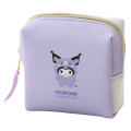 Japan Sanrio Square Mini Pouch - Kuromi / Animal Headgear - 1