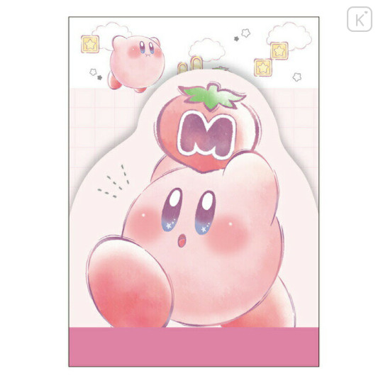 Japan Kirby Die-cut Mini Notepad - Tomato - 1