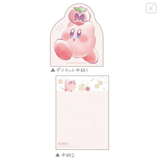 Japan Kirby Die-cut Mini Notepad - Tomato - 2