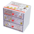 Japan Peanuts Chest Drawer - Snoopy & Woodstock : White Drawing - 1