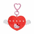 Japan Sanrio Original Custom Keychain - Hello Kitty / Maipachirun Heart Wings - 1