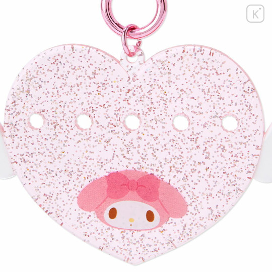 Japan Sanrio Original Custom Keychain - My Melody / Maipachirun Heart Wings - 2