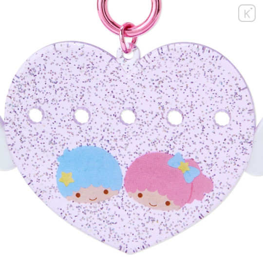 Japan Sanrio Original Custom Keychain - Little Twin Stars / Maipachirun Heart Wings - 2