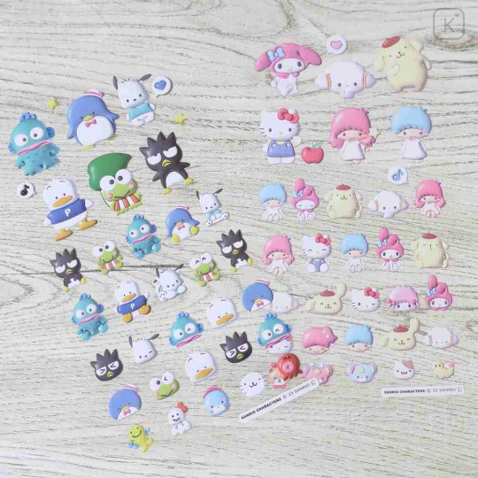 Japan Sanrio 3D Sticker - Hapidanbui Boys / Puffy Like Seal - 2