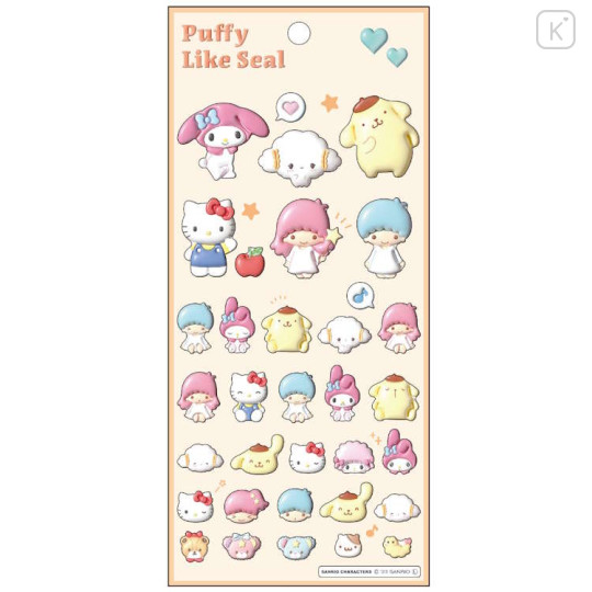 Japan Sanrio 3D Sticker - Characters / Puffy Like Seal - 1