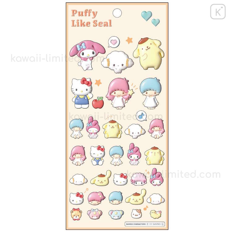 Japan Sanrio 3D Sticker - Characters / Puffy Like Seal | Kawaii Limited