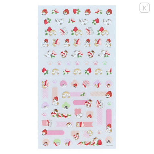 Japan Mofusand Message Sticker - Fruit Cat / Strawberry - 3