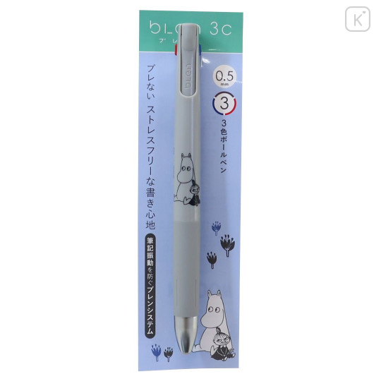 Japan Moomin bLen 3C 3 Color Ballpoint Multi Pen - Moomin & Little My - 4