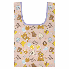 Japan San-X Petit Eco Bag with Pocket - Rilakkuma / Pink