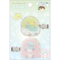 Japan San-X Hair Clip Set - Sumikko Gurashi : Baby Penguin? & Tokage - 1