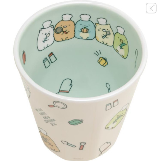 Japan San-X Melamine Tumbler - Sumikko Gurashi / Cook - 4