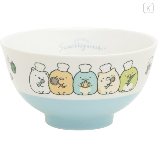 Japan San-X Rice Bowl - Sumikko Gurashi / Cook Blue - 1