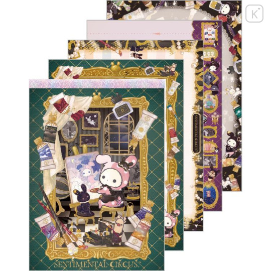 Japan San-X A6 Notepad - Sentimental Circus : Recollection Rabbit and New Moon Museum A - 1