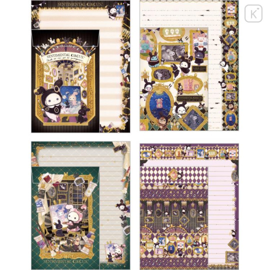Japan San-X Letter Envelope Set - Sentimental Circus / Recollection Rabbit and New Moon Museum - 2