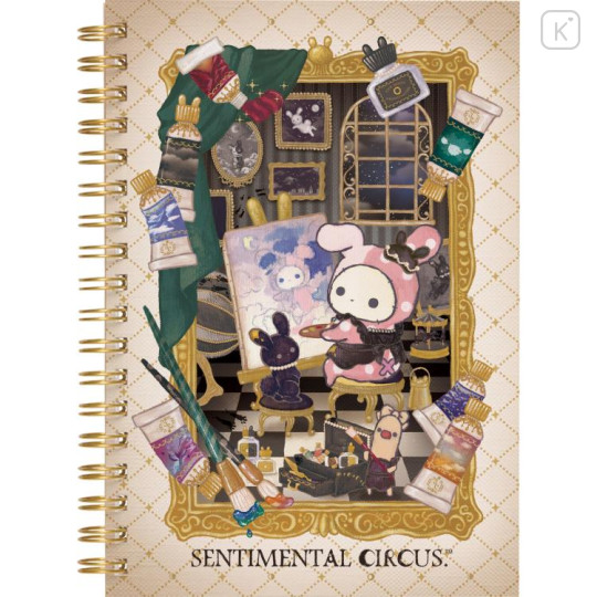 Japan San-X B6SP Notebook - Sentimental Circus / Recollection Rabbit and New Moon Museum A - 1