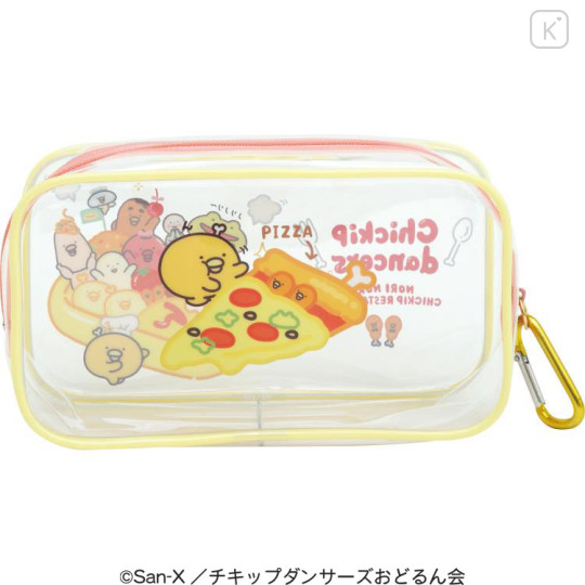 Japan San-X Clear Pouch - Chickip Dancers / Upbeat Chickip Restaurant - 2