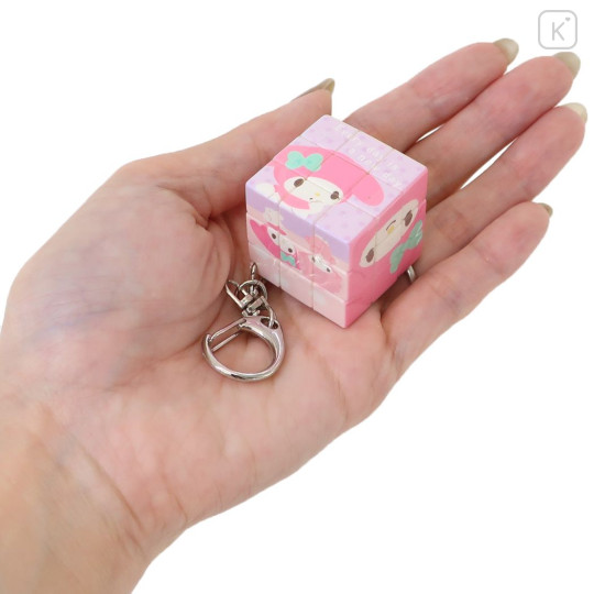 Japan Sanrio Keychain Puzzle Cube Rubik's Cube - My Melody - 2